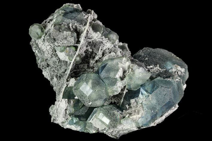 Green Fluorite Crystal Cluster - China #111918